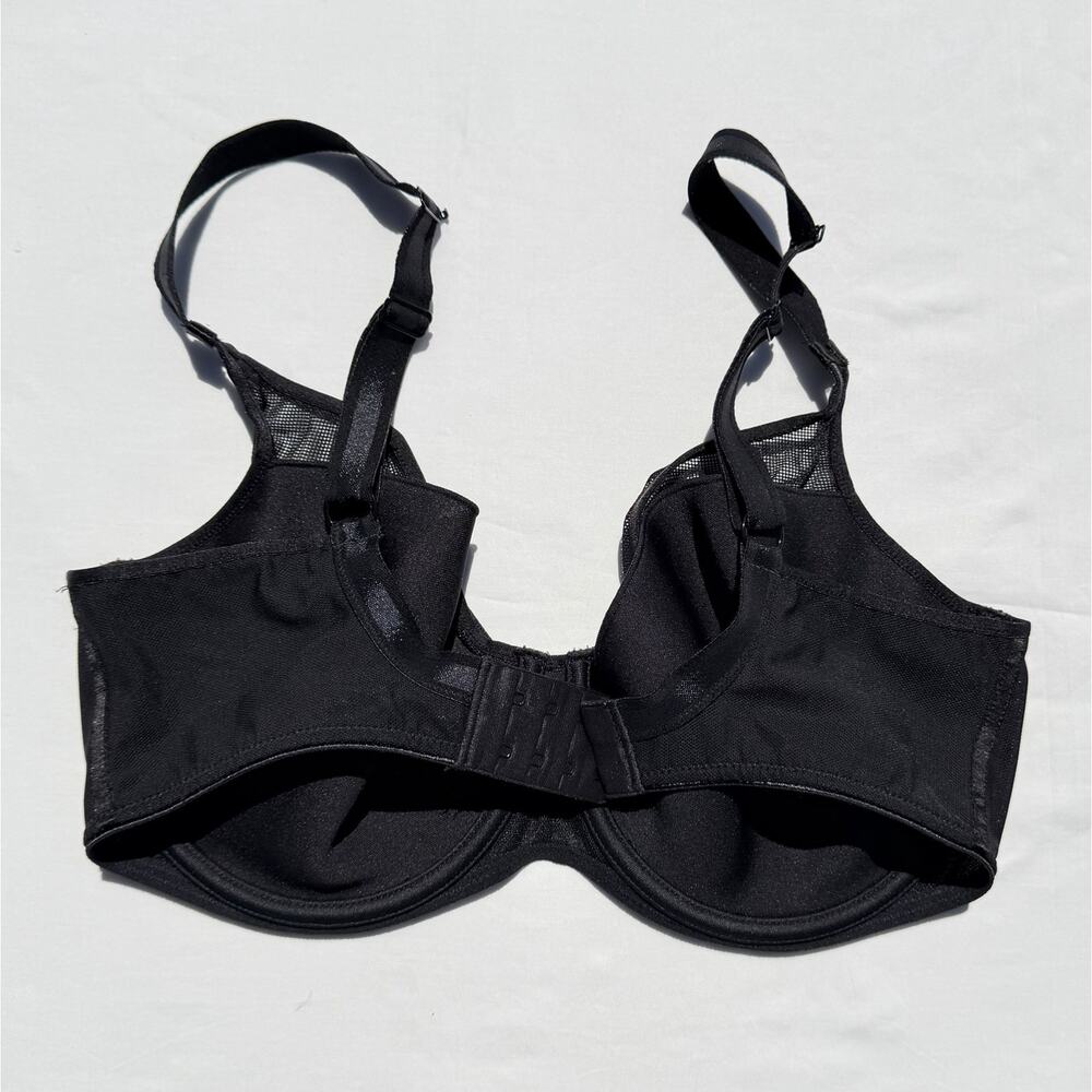 Chantelle Aeria Spacer Bra 36DDD Black Mesh Overlay Underwire - Picture 2 of 4